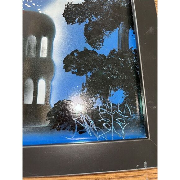 2015 Framed Signed Original Disco Graffiti Pop Mixed Media Art - Roman Colosseum - Picture 5 of 12